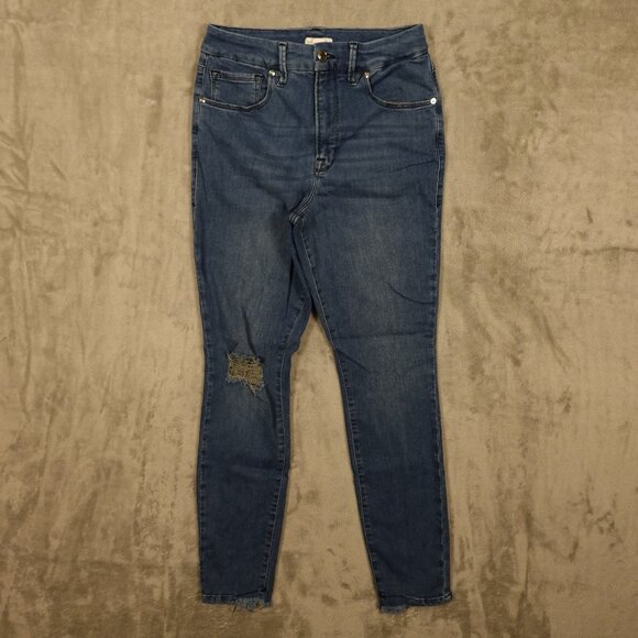 Good American Denim - Good American jeans good waist women's 12/31 tall blue stretchy